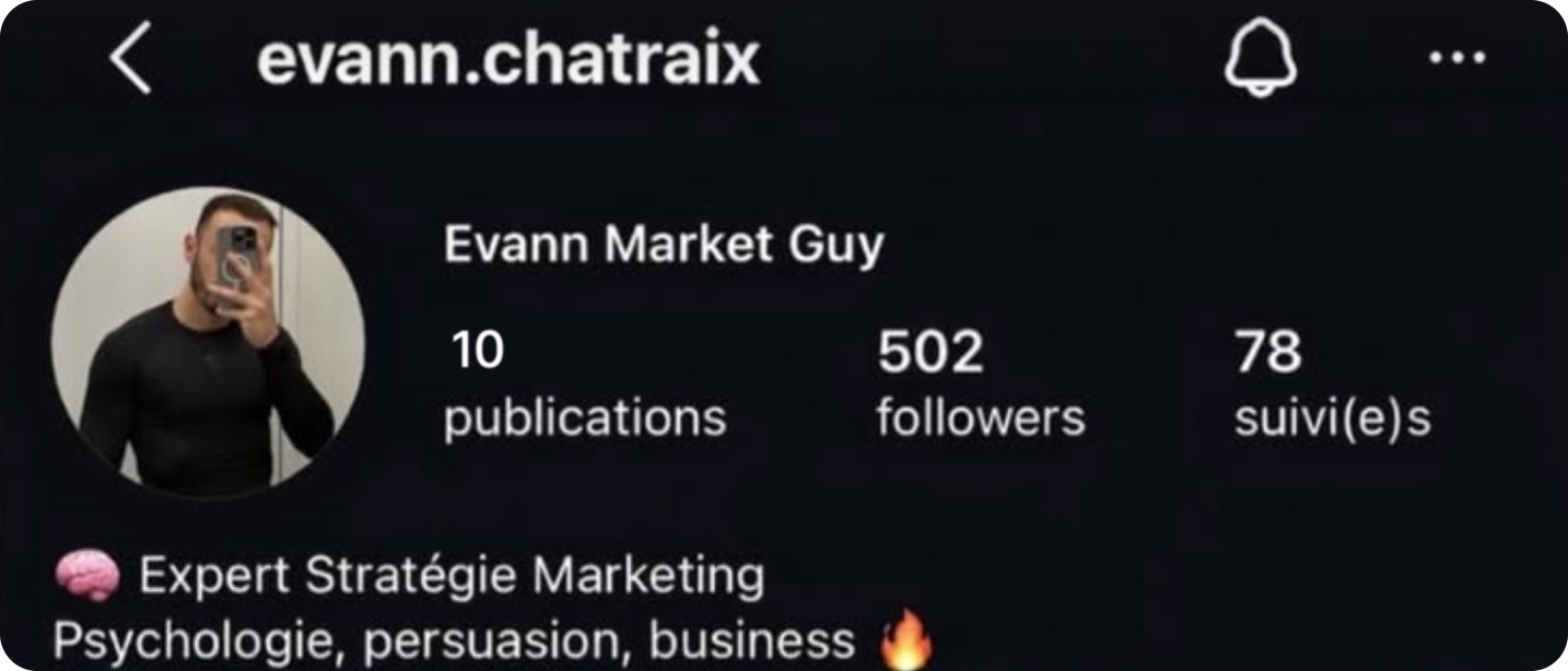 Evann Chatraix avant